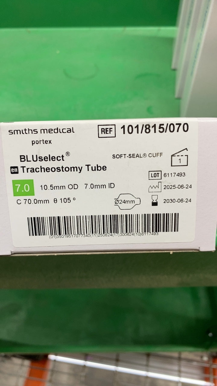 101/815/070 - SMITHS MEDICAL - BLUselect Tracheostomy Tube SOFT-SEAL CUFF, (BX/1)