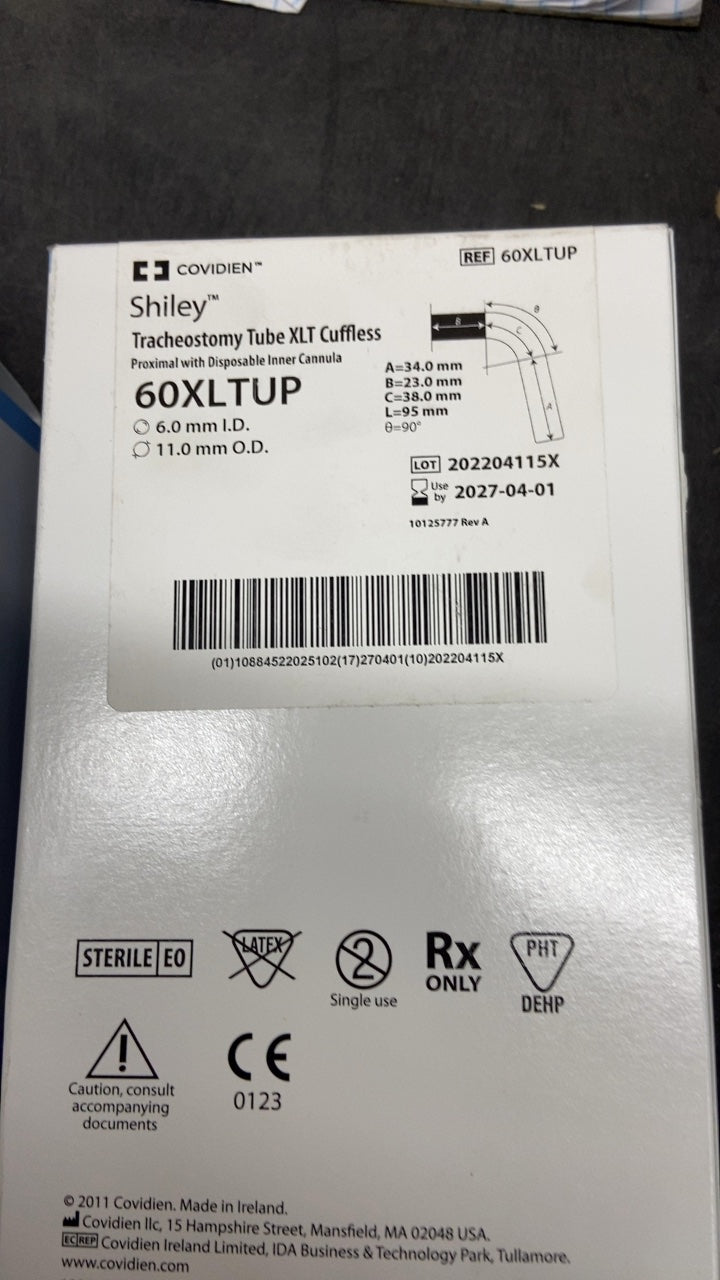 60XLTUP - COVIDIEN - XLT Cuffless Cannula, (BX/1)