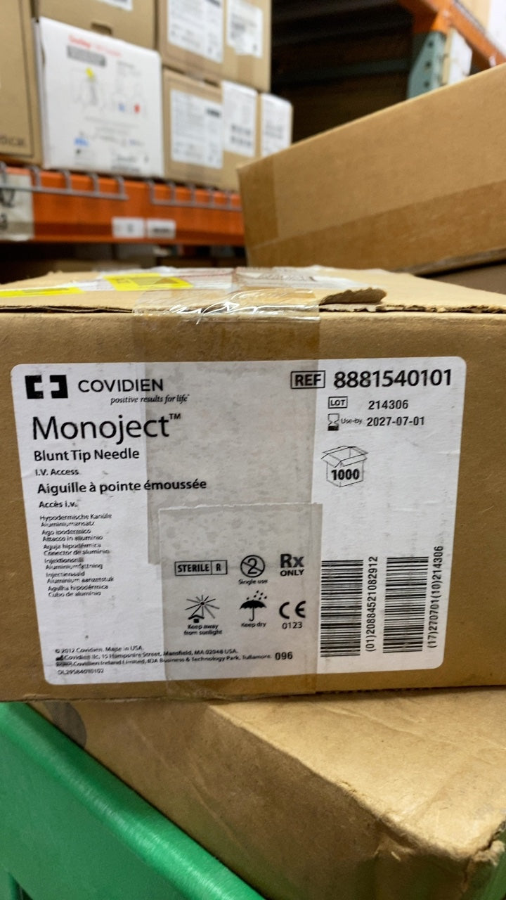 8881540101 - COVIDIEN - Monoject Blunt Tip Needle, (BX/1000)