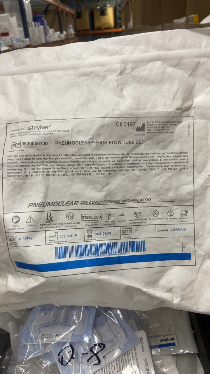 620050100 - STRYKER - Pneumoclear High-Flow Tube Set (0620050100), (EA/1)
