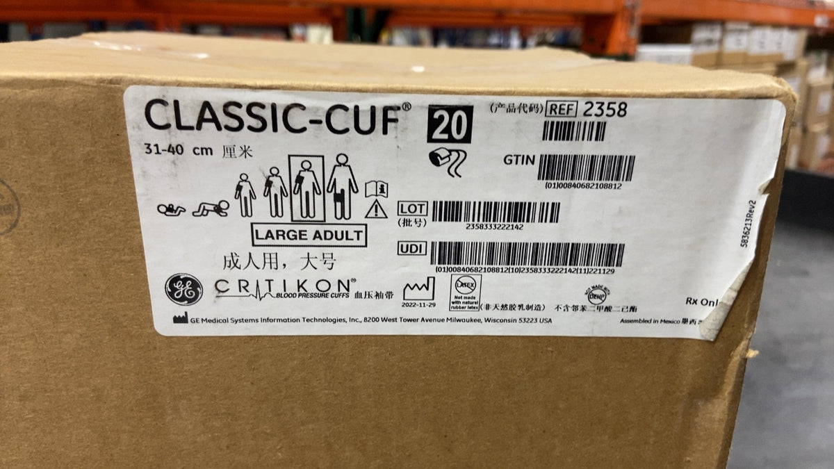 2358 - GE - CLASSIC-CUF LARGE ADULT, (BX/20)
