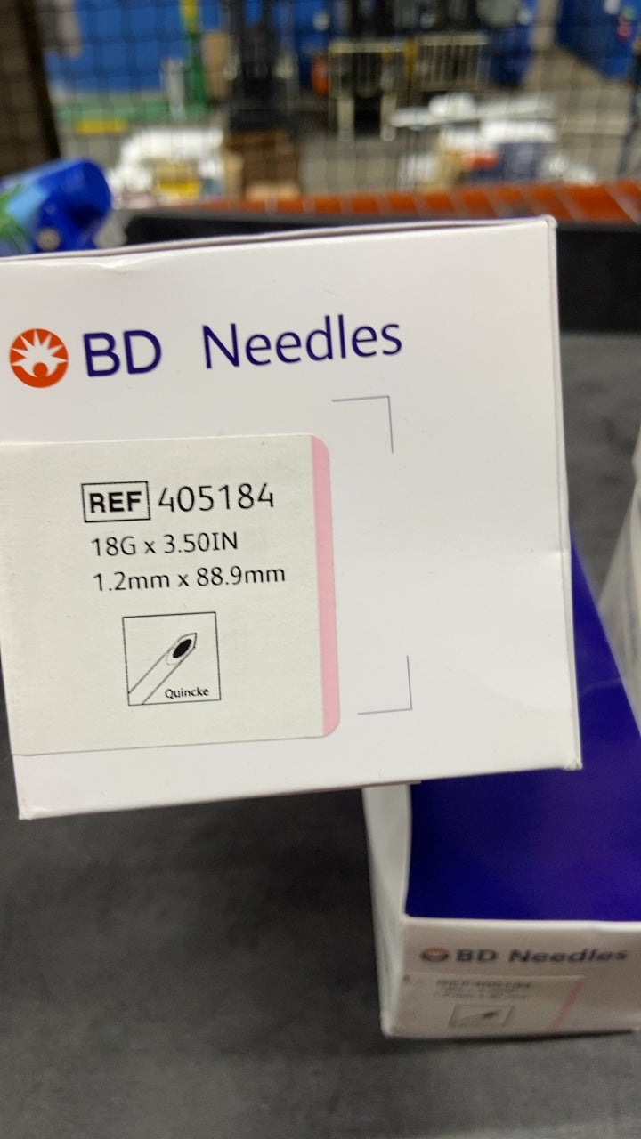 405184 - BD - Bd Spinal Needle Quincke Type Point, 18G X 3.50In, 1.2Mm X 90Mm, (BX/25)