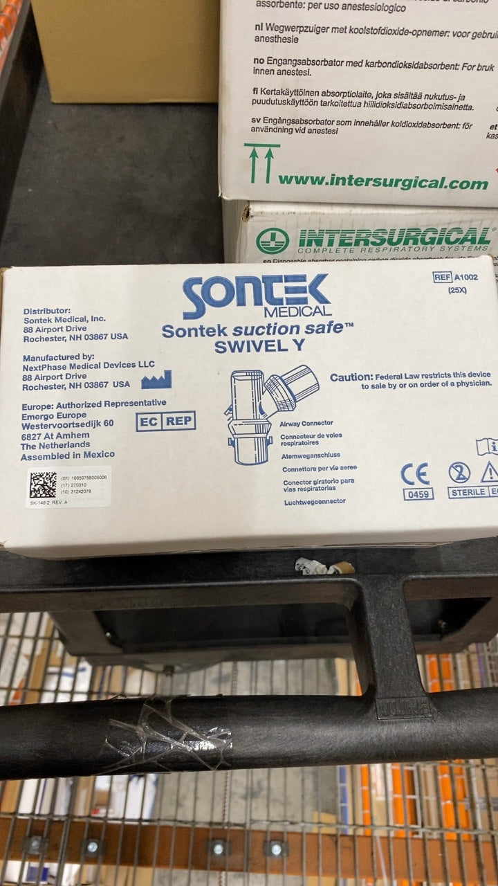 A1002 - NEXTPHASE MEDICAL DEVICES - Sontek suction safe SWIVEL Y, (BX/25)