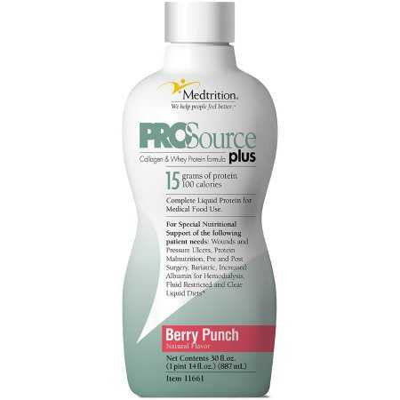 706410 - ProSource - ProSource Plus Oral Supplement Berry Punch Flavor Liquid 30 oz. Bottle, 11661, Pack of 1, (EA)