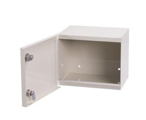 LNC-4 - Lakeside Manufacturing, Inc. - Single Door, Double Lock, 8¾" x 6" x 7¼", Beige (DROP SHIP ONLY) , ea