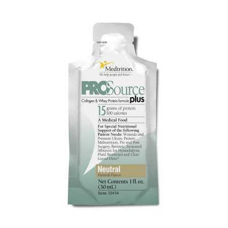 577357 - ProSource - ProSource Plus Oral Supplement Neutral Flavor Liquid 1 oz. Pouch, 11454, Pack of 1, (EA)