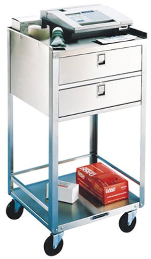 358 - Lakeside Manufacturing, Inc. - Soporte, 2 cajones, 2 estantes, 16¾" de ancho x 18¾" de profundidad x 35" de alto, (4) ruedas giratorias de 3½" (SOLO ENVÍO DIRECTO), c/u