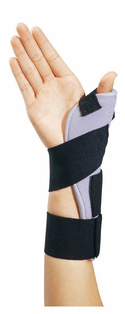 251621 - ThumbSPICA - Thumb Splint ThumbSPICA One Size Elastic Contact Closure Strap Black / Gray 79-87100 Pack of 1, (EA)