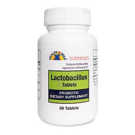 1039130 - HealthStar - Probiotic Dietary Supplement Health Star Tablet 870-05-HST Case of 600, (CS)