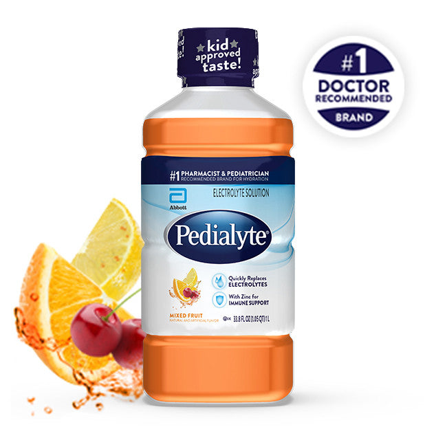 223081 - Pedialyte - Oral Electrolyte Solution Pedialyte Classic Mixed Fruit Flavor 33.8 oz. Electrolyte 00365 Case of 8, (CS)