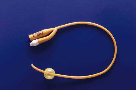 198489 - Teleflex - Foley Catheter PureGold 2-Way Coude Tip 5 cc Balloon 20 Fr. PTFE Teflon Coated Latex 318120 Box of 10, (BX)