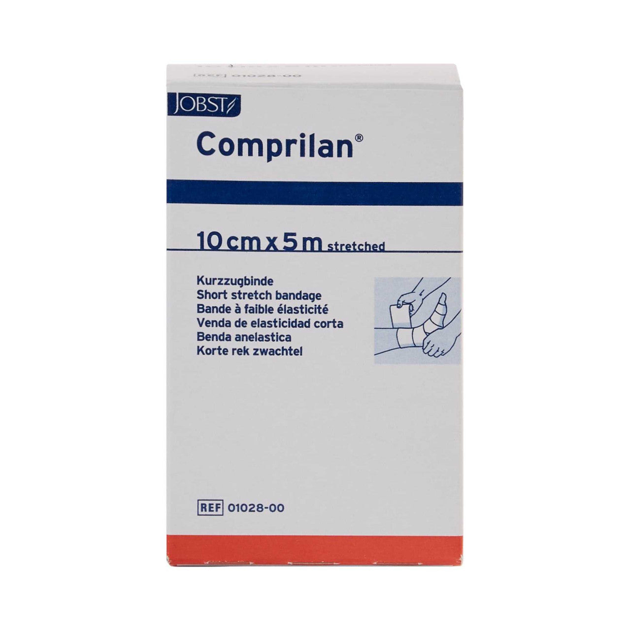 283587 - Comprilan - Compression Bandage Comprilan 4 Inch x 5-1/2 Yard Clip Detached Closure Tan NonSterile Standard Compression 01028000 Case of 20, (CS)