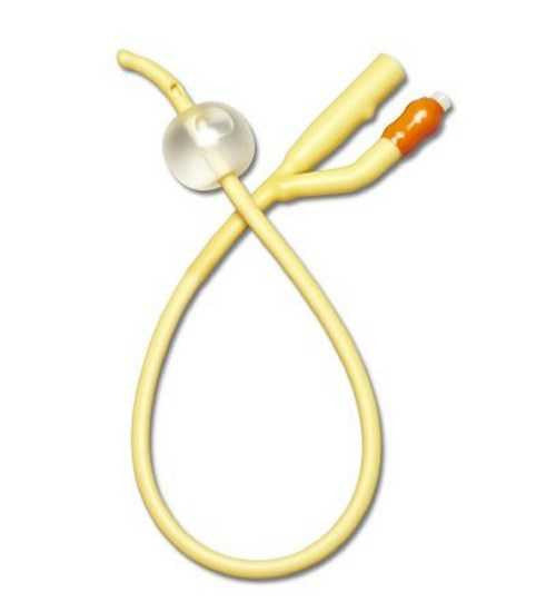 420854 - Medline - Foley Catheter Medline 2-Way Coude Tip 10 cc Balloon 18 Fr. Elastomer Coated Silicone DYND11218 Case of 12, (CS)
