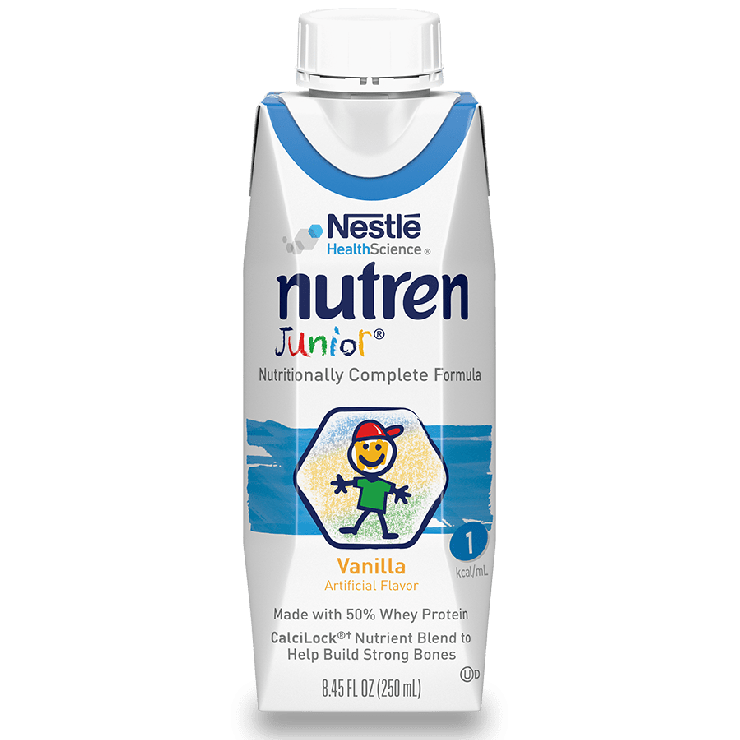 541270 - Nutren - Pediatric Oral Supplement Nutren Junior Vanilla Flavor 8.45 oz. Tetra Prisma Liquid Whey Protein Lactose Intolerance Pack of 1, (EA)