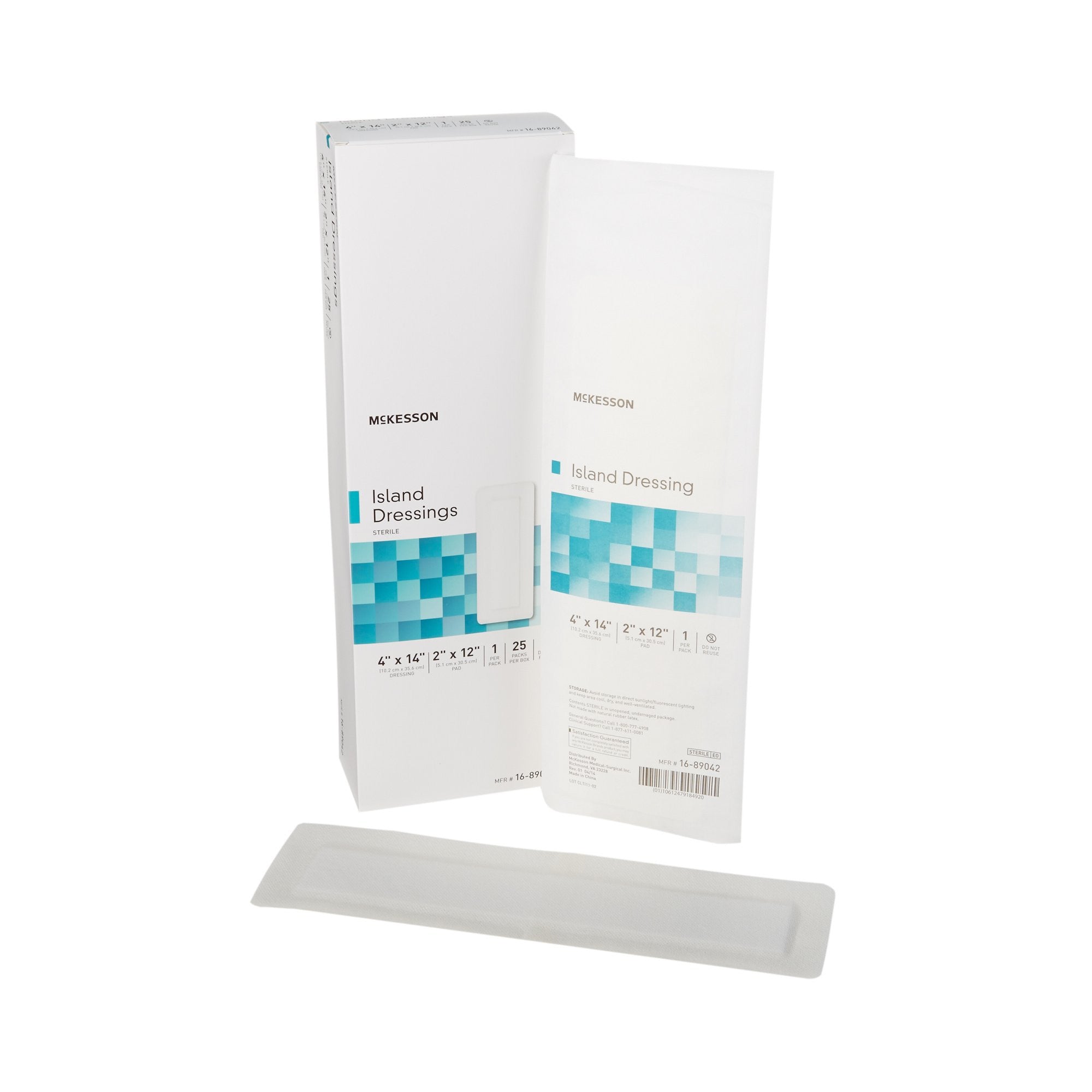 488927 - McKesson - McKesson Island Dressing 4 X 14 Inch Rectangle Sterile, 16-89042, Pack of 1, (EA)