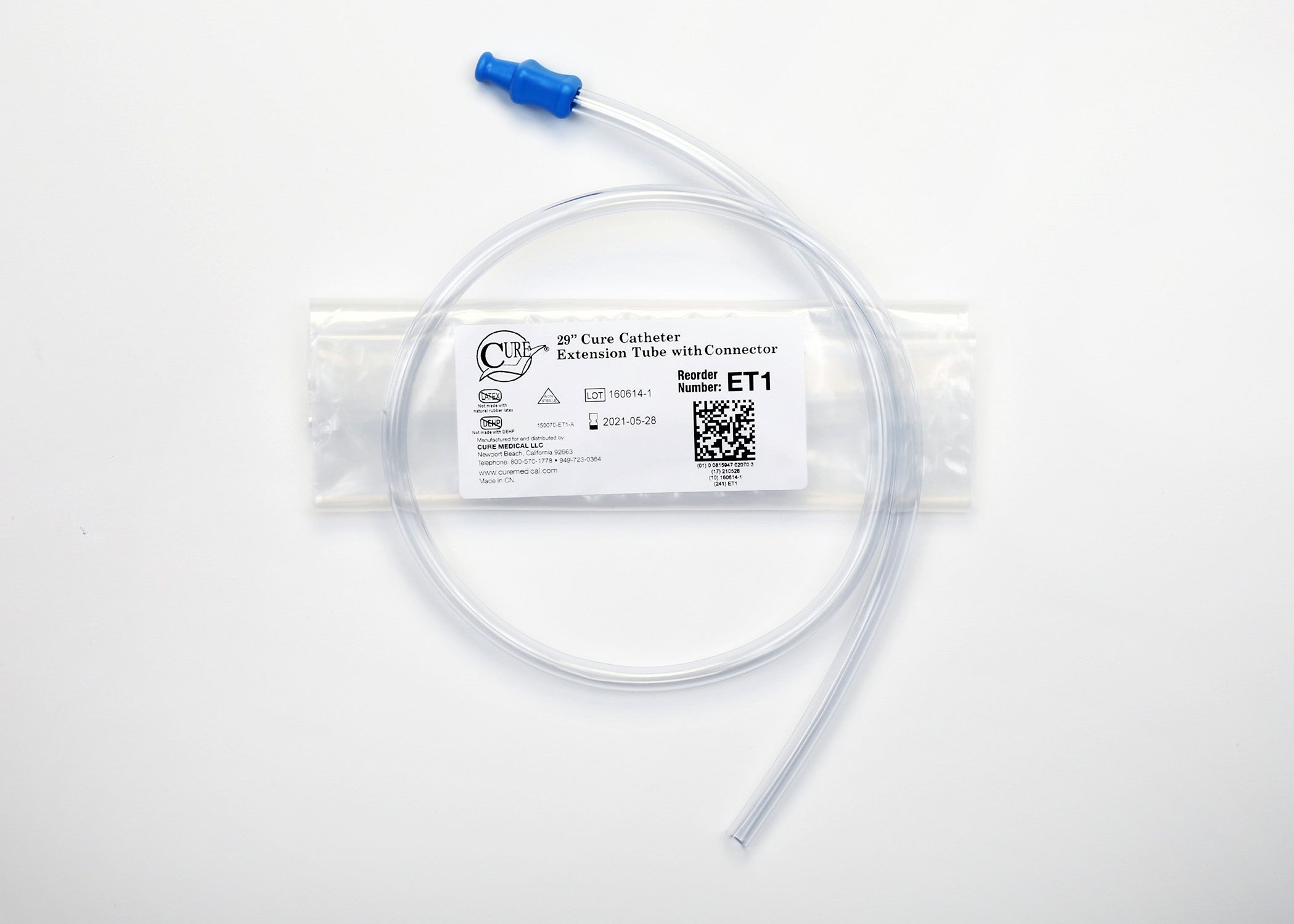 1040262 - Cure - Catheter Extension Tube Cure Medical 29 in, ET1 Case of 30, (CS)