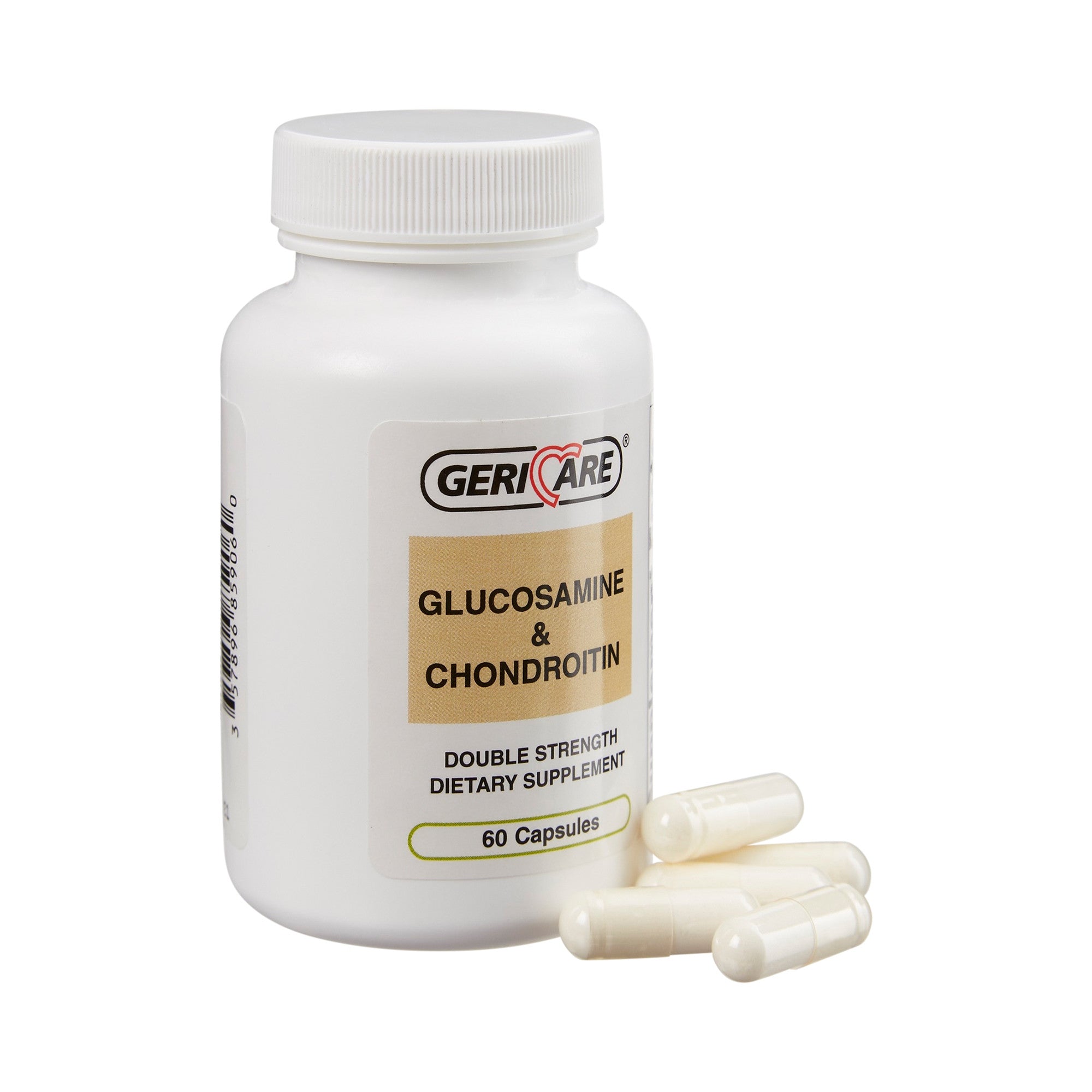 1043399 - Geri-Care - Joint Health Supplement Geri-Care Glucosamine / Chondroitin 500 mg - 400 mg Strength Capsule 859-06-GCP Case of 720, (CS)