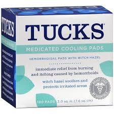 1053877 - Tucks - Hemorrhoid Relief Tucks Pad 100 Box of 100, (BX)