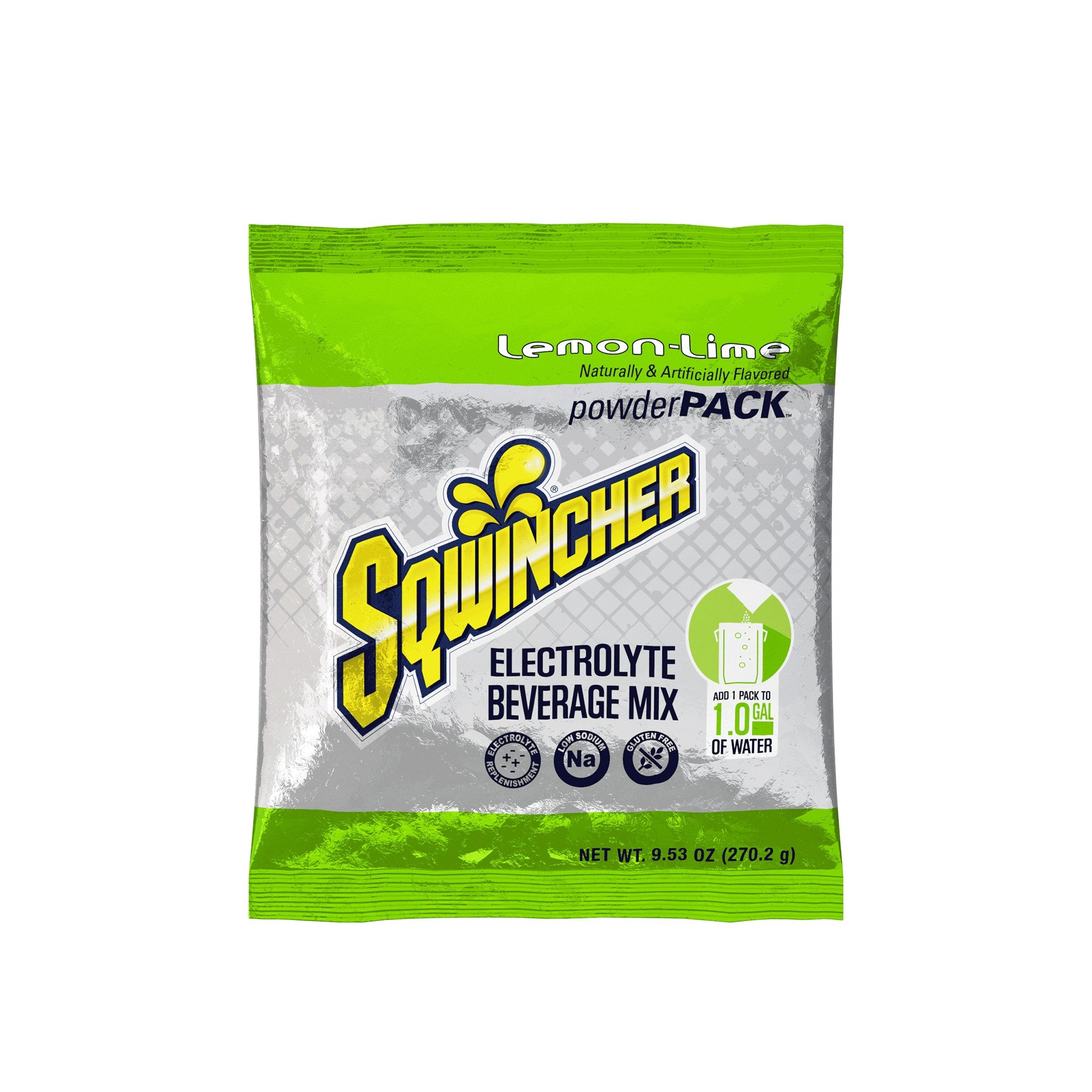 1057725 - Sqwincher - Sqwincher Powder Pack Lemon-Lime Flavor 9.53 oz. Electrolyte 159016008 Pack of 1, (EA)