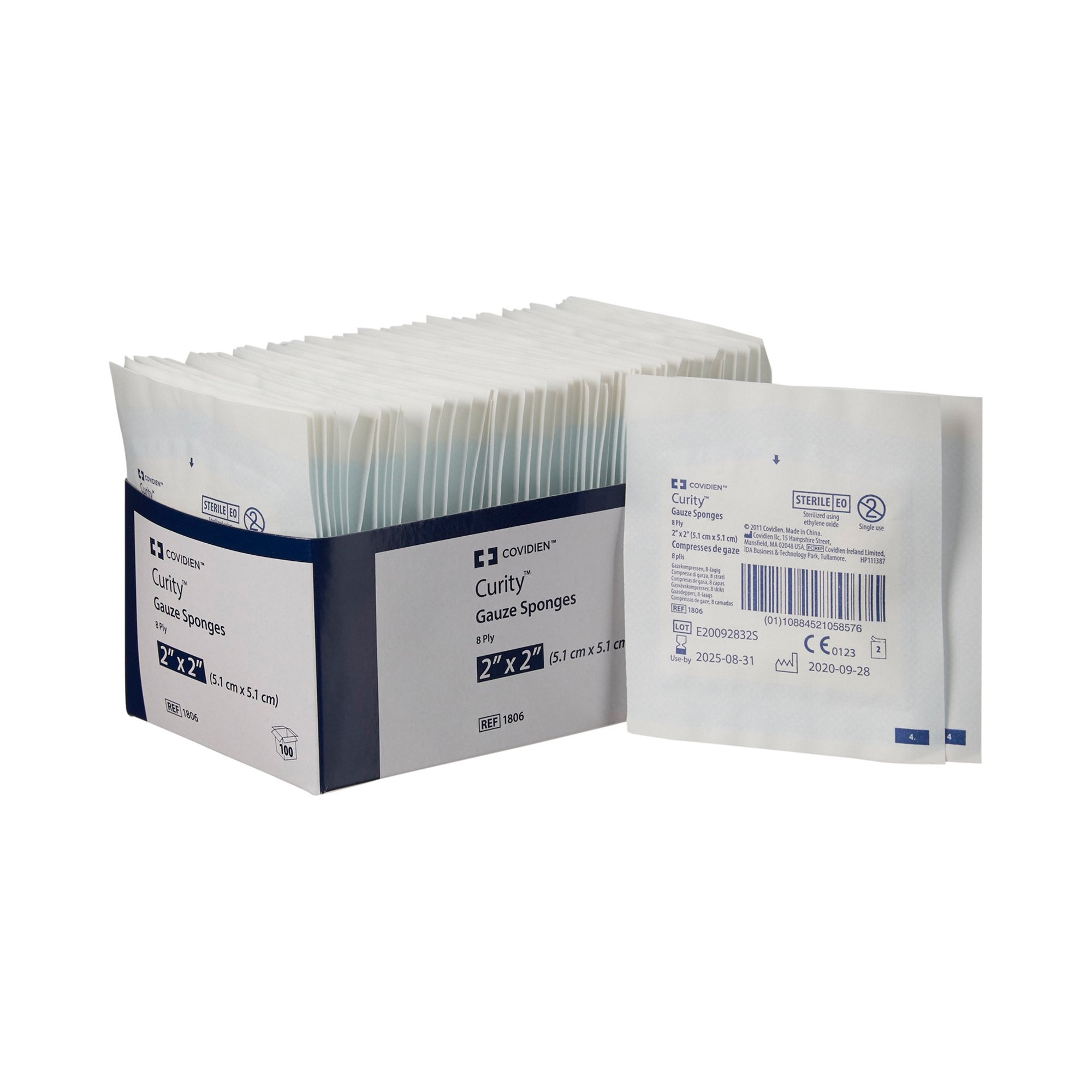 401579 - Curity - Curity Gauze Sponge 2 X 2 in 8-Ply Sterile , 1806, Case of 1500, (CS)