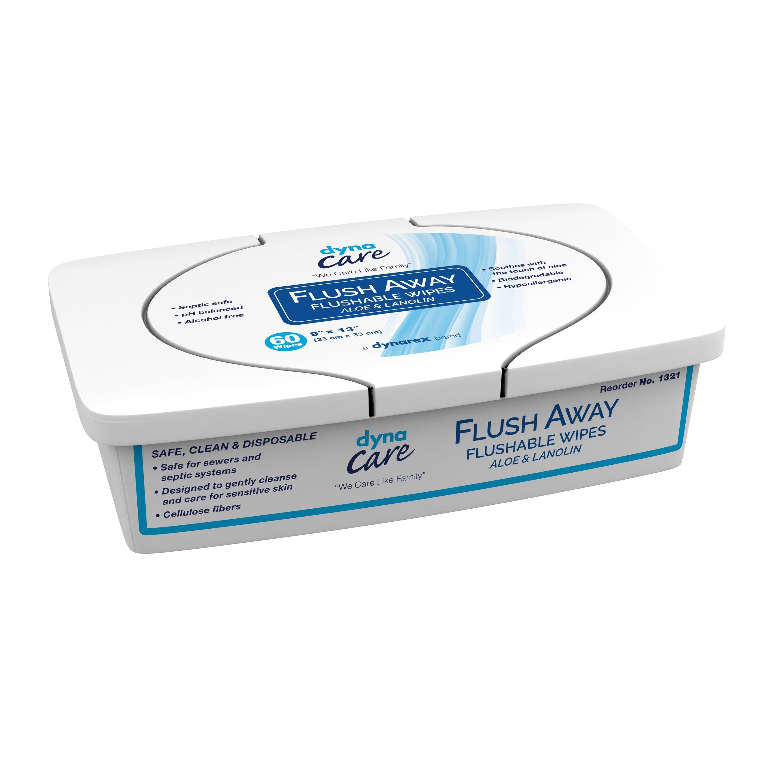 867176 - Flush Away - Flush Away Adult Flushable Personal Wipe Tub, 1321, Box of 60, (BX)