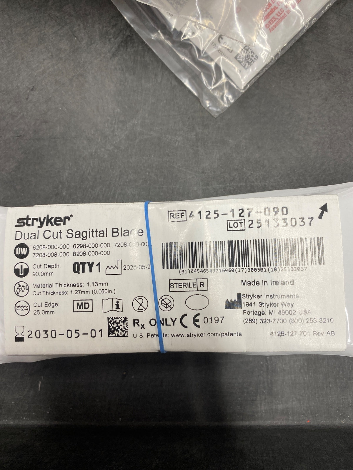 4125-127-090 - STRYKER - Dual Cut Sagittal Blade, (EA/1)
