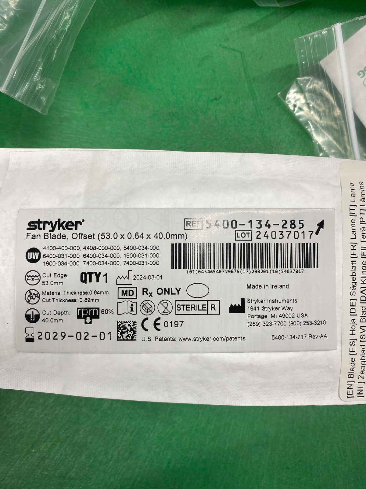 5400-134-285 - STRYKER - StrykeFlow2 Pump and Handpiece Assembly with Disposable Tip, (EA/1)