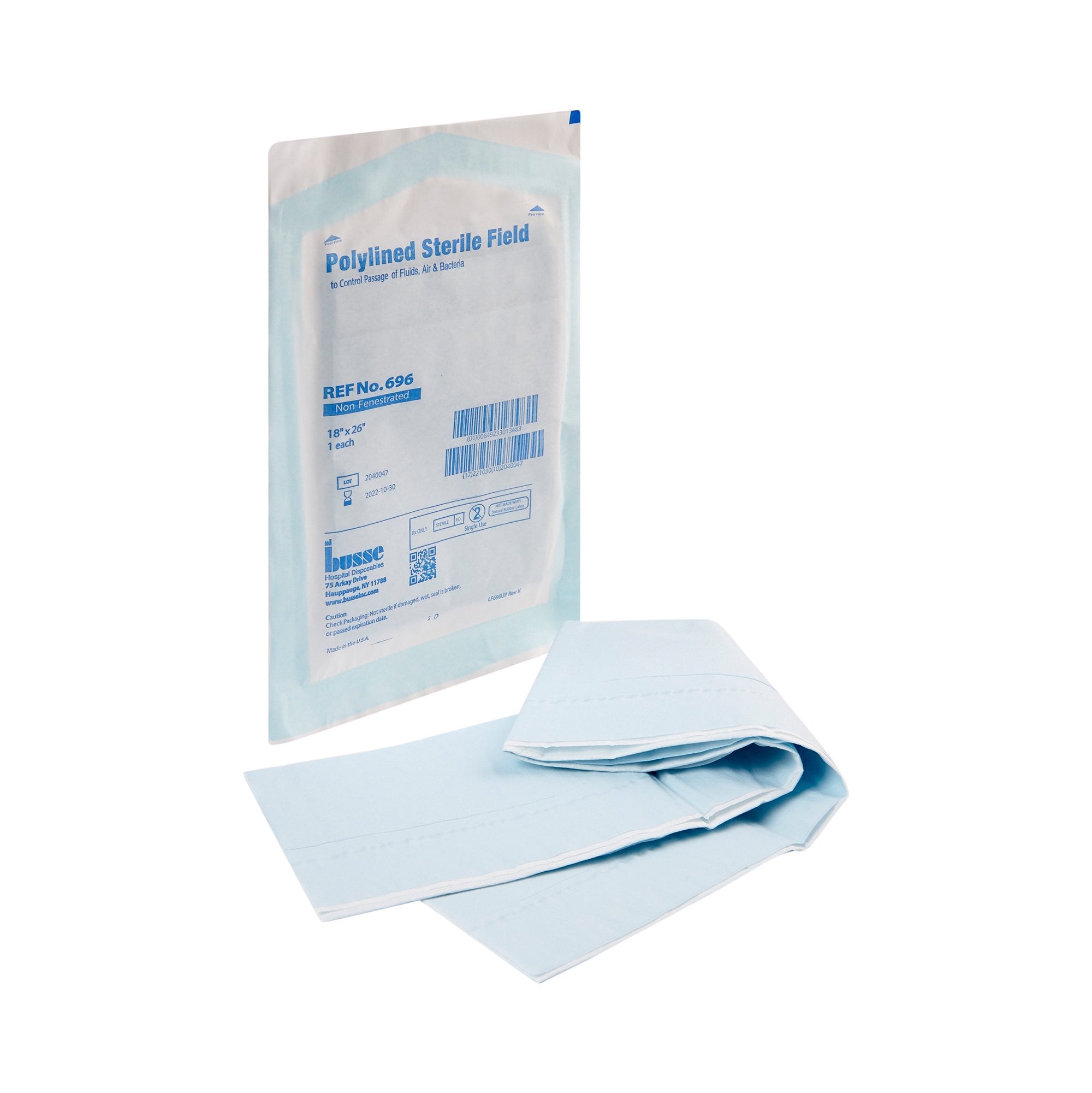 153440 - Busse - General Purpose Drape Sterile Field Drape 18 W x 26 L in Sterile 696 Case of 300, (CS)