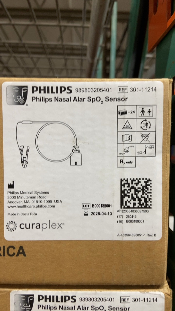 301-11214 - PHILIPS - Philips Nasal Alar SpO2 Sensor, (BX/24)