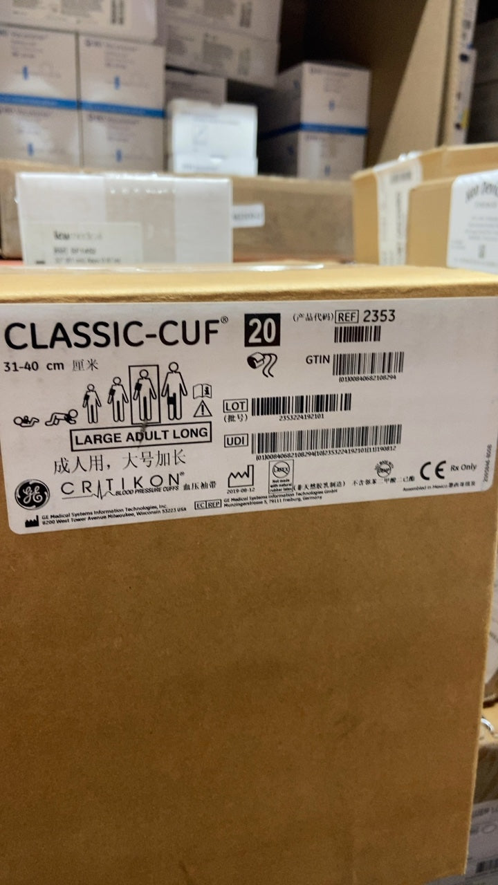 2353 - GE - CLASSIC-CUF 20 LARGE ADULT LONG, (BX/20)