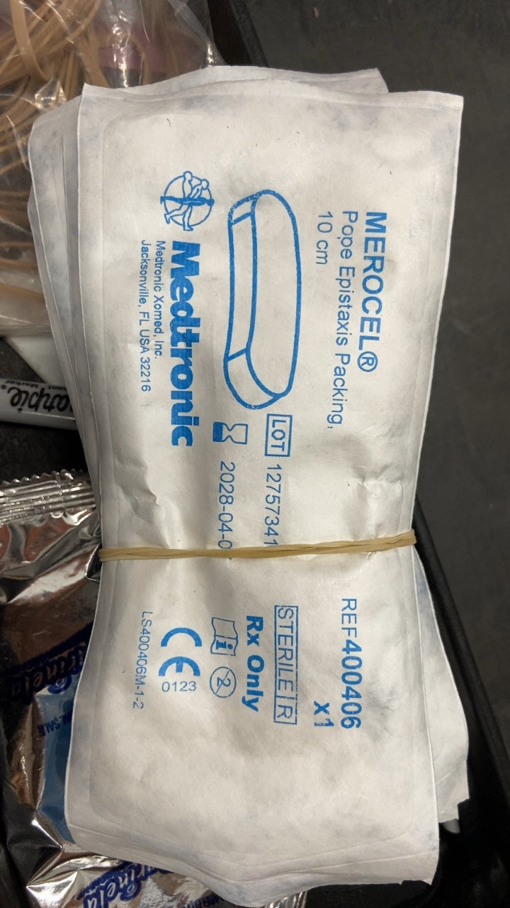 400406 - MEDTRONIC - Merocel Pope Epistaxis Nasal Packing without String, 10 L x 1.5 W x 2.5 cm H, (EA/1)