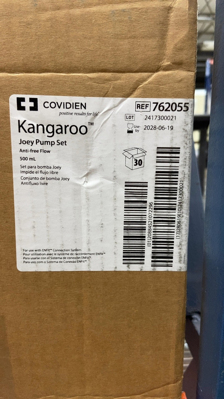 762055 - COVIDIEN - Kangaroo Joey Pump Set Anti-free Flow 500 mL, (CS/30)