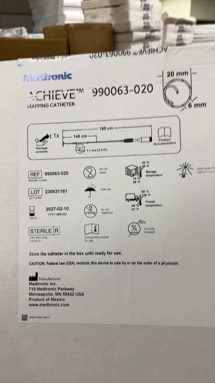 990063-020 - MEDTRONIC - ACHIEVE MAPPING CATHETER, (BX/1)