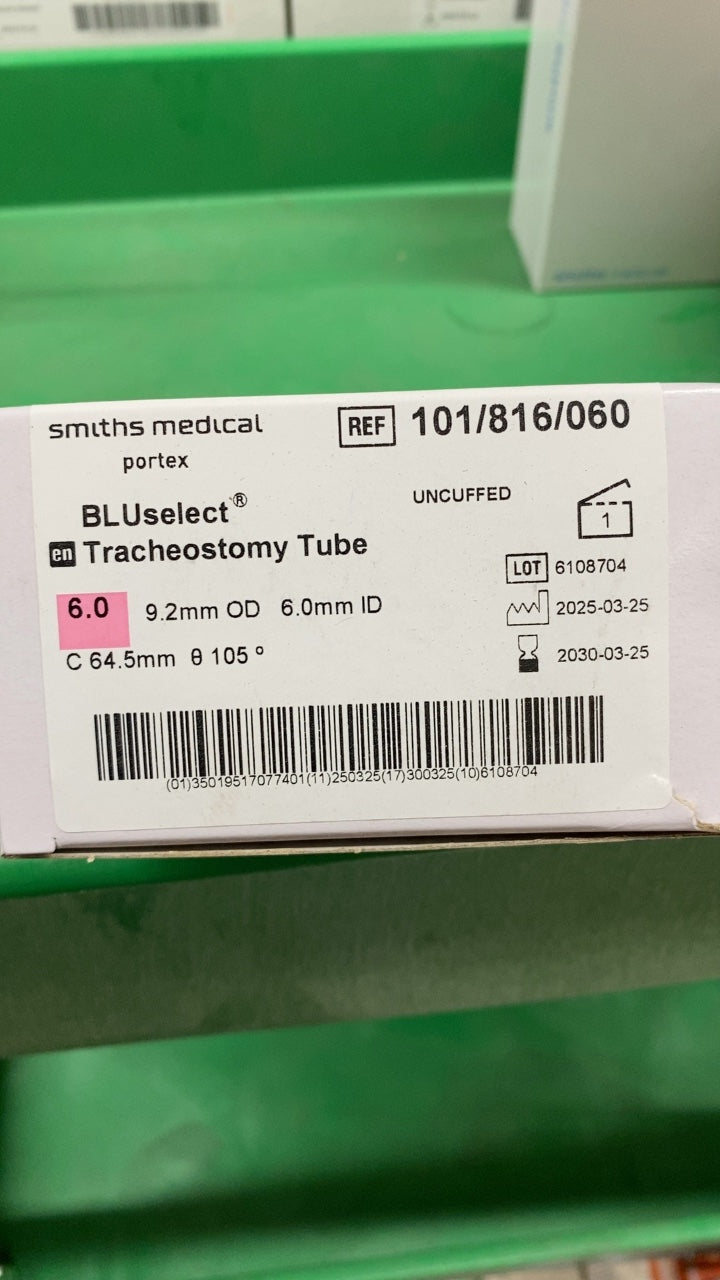 101/816/060 - SMITHS MEDICAL - BLUselect Tracheostomy Tube, (BX/1)