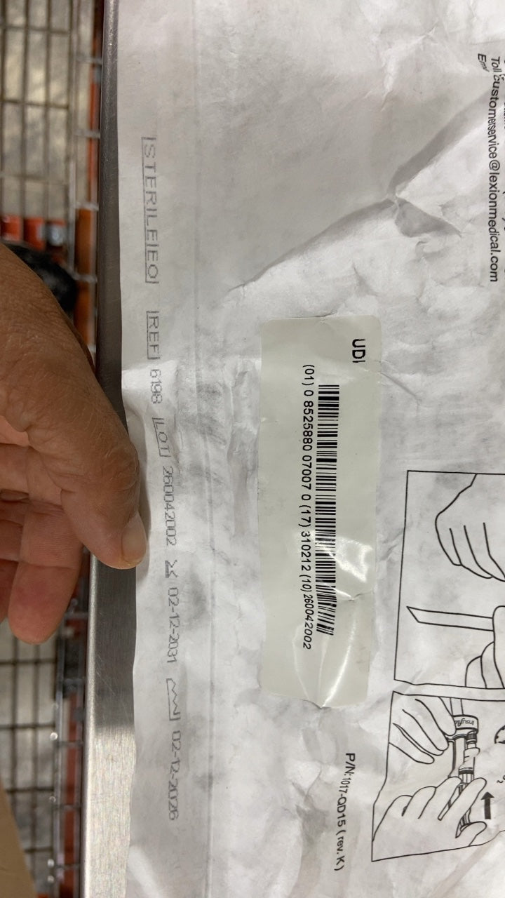 6198 - LEXION MEDICAL - Insuflow Laparoscopic Gas Conditioning Device And 10Ml Luer Lock Syringe, (EA/1)