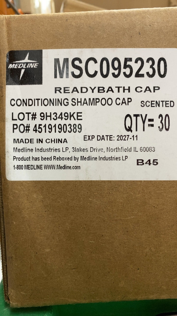 MSC095230 - MEDLINE - READYBATH CAP CONDITIONING SHAMPOO CAP SCENTED, (CS/30)