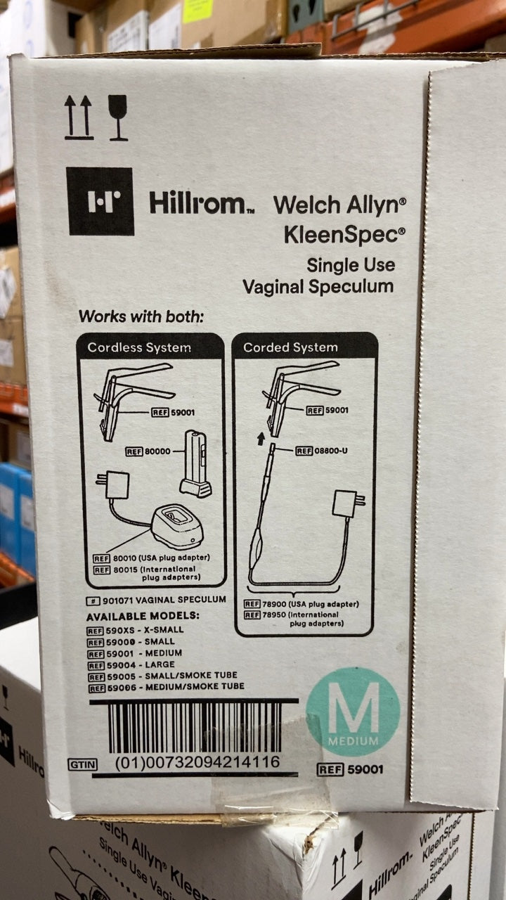 59001 - WELCH ALLYN - Welch Allyn KleenSpec Single Use Vaginal Speculum, (BX/24)