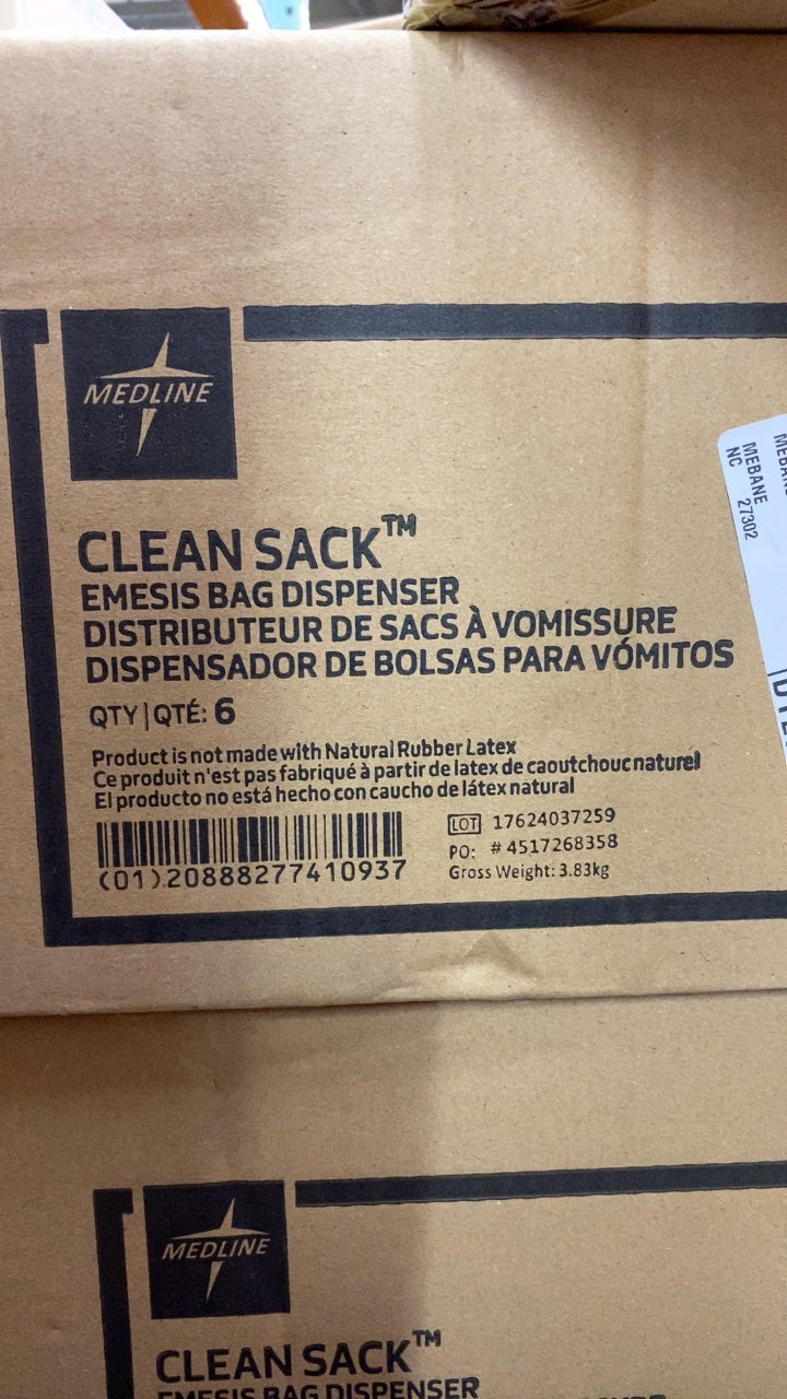NONEMBGDISP - MEDLINE - CLEANSACK Emesis Bag Dispenser, (CS/6)