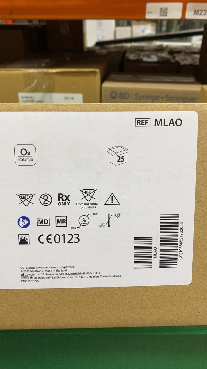 MLAO - MEDTRONIC - Microstream Luer Adult Oral Nasal CO2 Sampling Line, (CS/25)