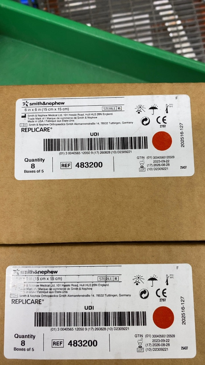 483200 - SMITH & NEPHEW - REPLICARE (6 in x 6 in (15 cm x 15 cm)), (CS/8)