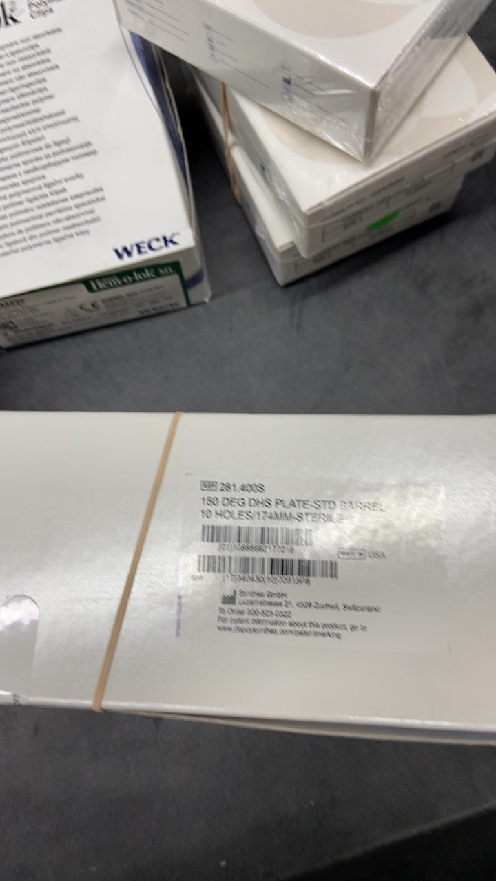 281-400S - DEPUY - 150 DEG DHS PLATE-STD BARREL 10 HO, ESTRAMILSI™, (BX/1)