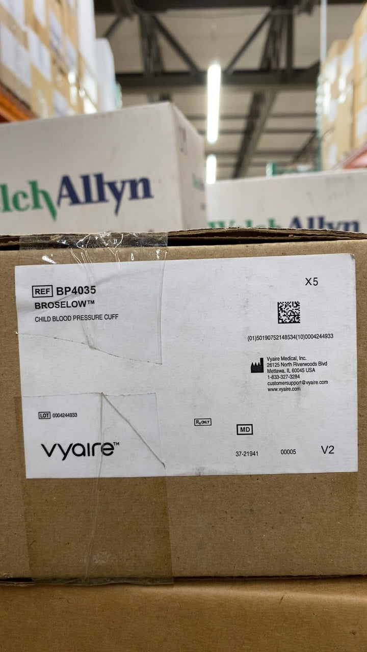 BP4035 - VYAIRE MEDICAL - BROSELOW CHILD BLOOD PRESSURE CUFF, (CS/5)