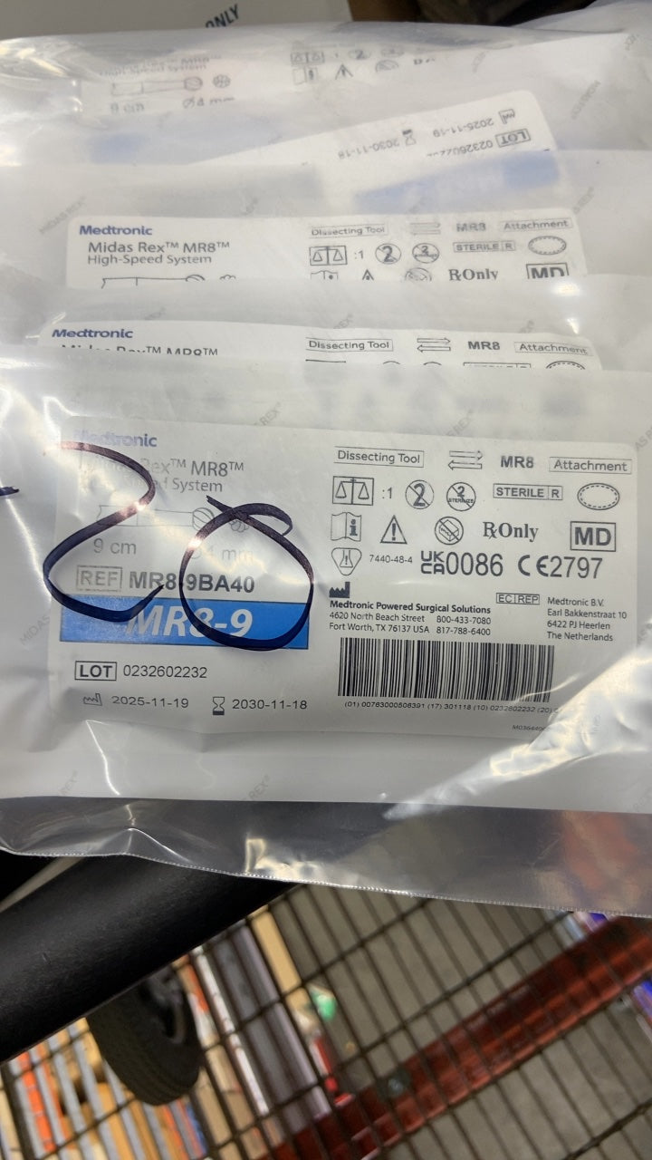 MR8-9BA40 - MEDTRONIC - MR8 Ball Fluted Dissection Tool, 4 mm Head Diameter, 9 cm Shaft Length, (EA/1)
