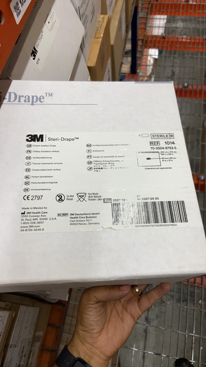 1014 - 3M - Steri-Drape Patient Isolation Drape, (BX/5)