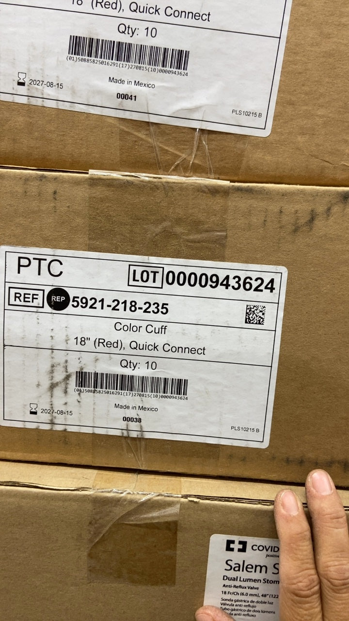 5921-218-235 - PTC - Color Cuff 18" (Red), Quick Connect, (BX/10)
