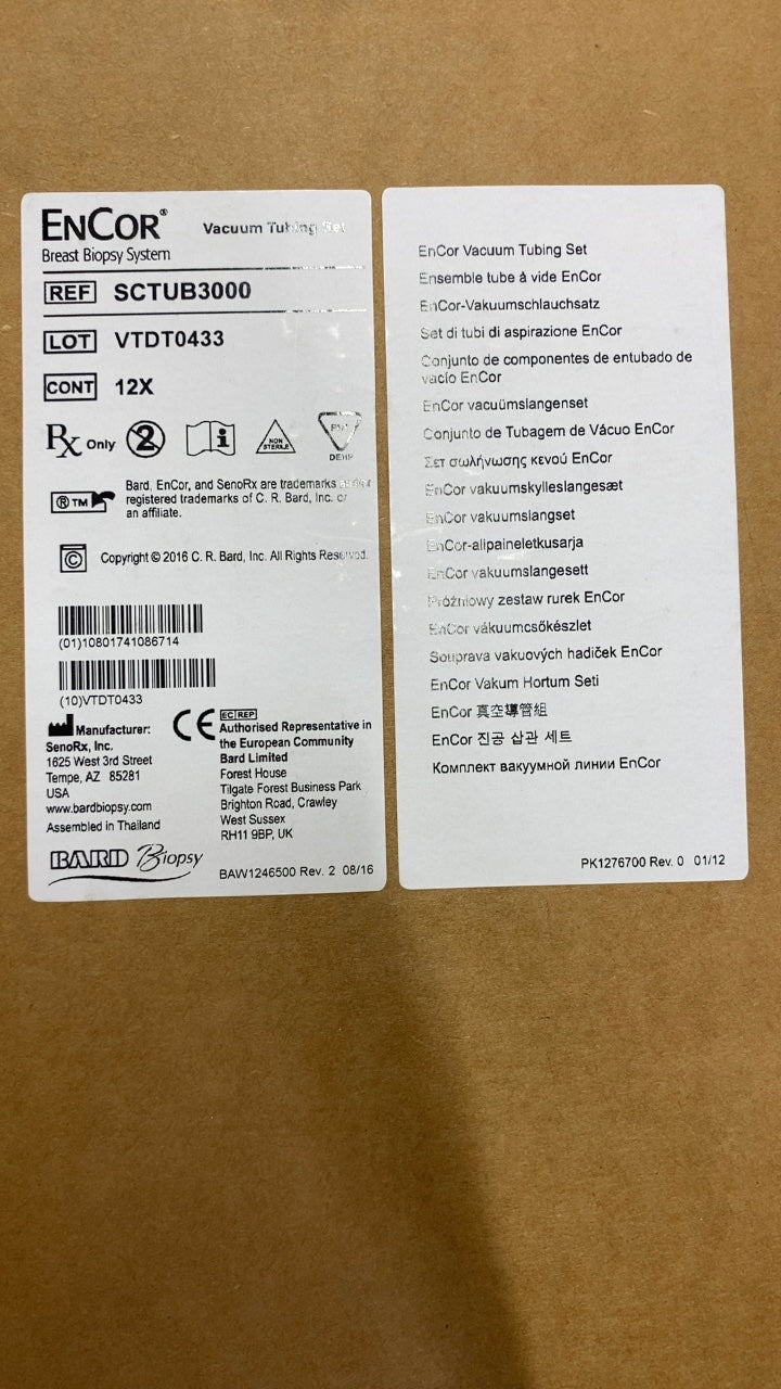 SCTUB3000 - BARD - Vacuum Tubing Set, (BX/12)