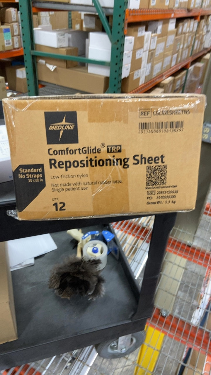 CGLIDESHEETNS - MEDLINE - ComfortGlide TRP Repositioning Sheet Standard No Straps 35 x 55 in, (BX/12)