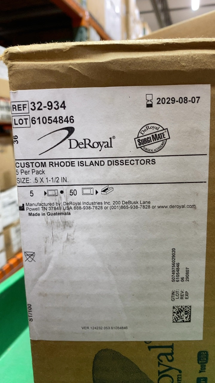 32-934 - DEROYAL - CUSTOM RHODE ISLAND DISSECTORS, (BX/50)
