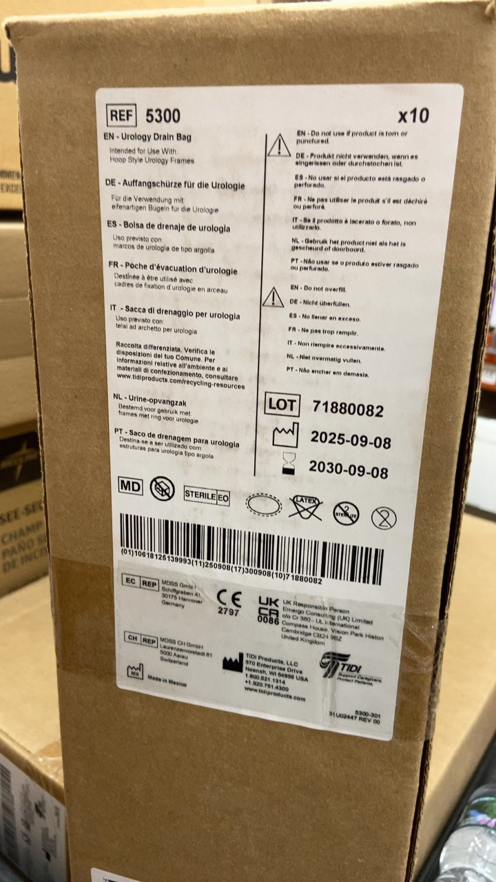 5300 - UKD PRODUCTS - Urology Drain Bag, (BX/10)