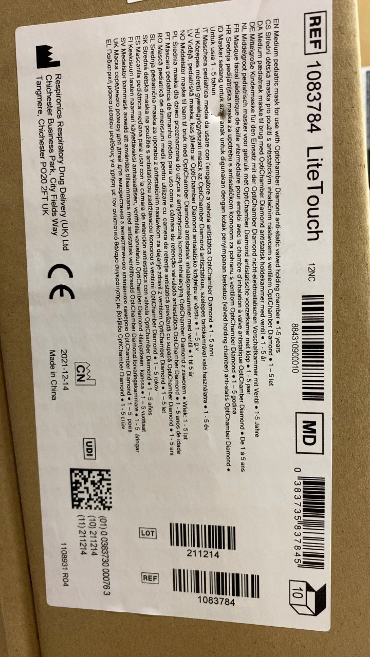 1083784 - RESPIRONICS - LiteTouch, (BX/10)